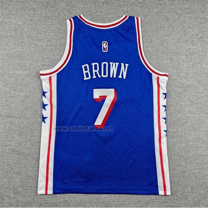 Camiseta Nino Philadelphia 76ers Jaylen Brown NO 7 Icon 2025-26 Azul